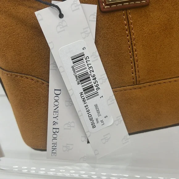 Dooney & Bourke Suede Mini Domed Crossbody Honey - Picture 11 of 15